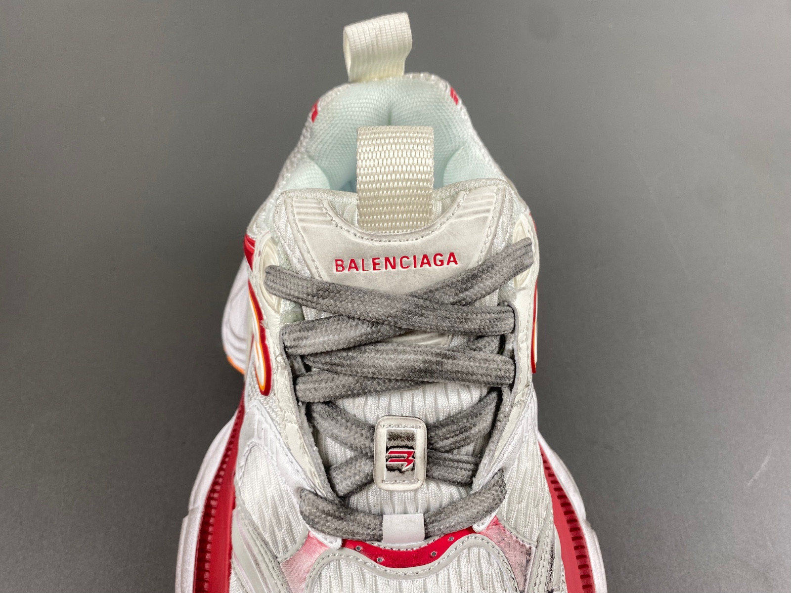Ba*len*cia*ga 10xl sneaker in white/red/orange
