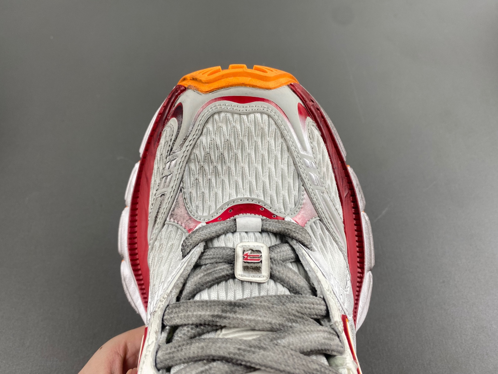 Ba*len*cia*ga 10xl sneaker in white/red/orange