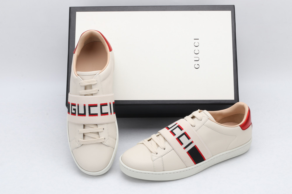 G*u*i low-top sneaker white with G*u*i