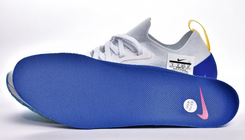 nike epic react flyknit white racer blue pink blast aq0067-101