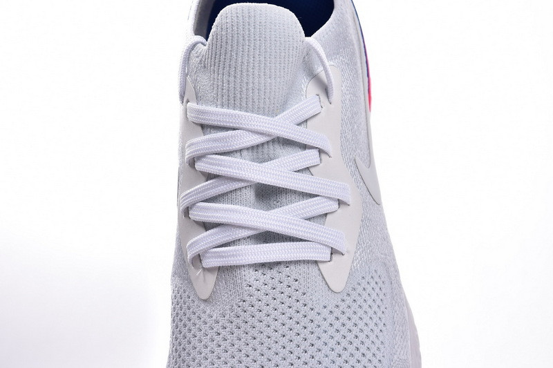 nike epic react flyknit white racer blue pink blast aq0067-101
