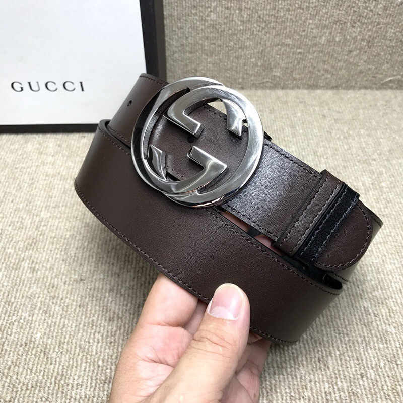 G*u*i reversible G*u*i signature belt 473030-1