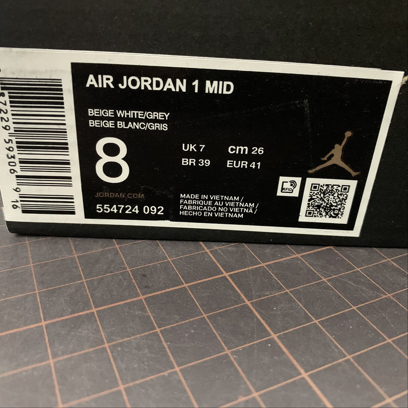 air jordan 1 mid "light smoke grey" 554724-092