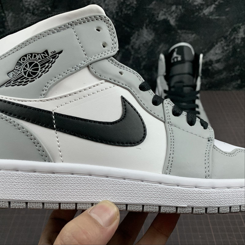 air jordan 1 mid "light smoke grey" 554724-092