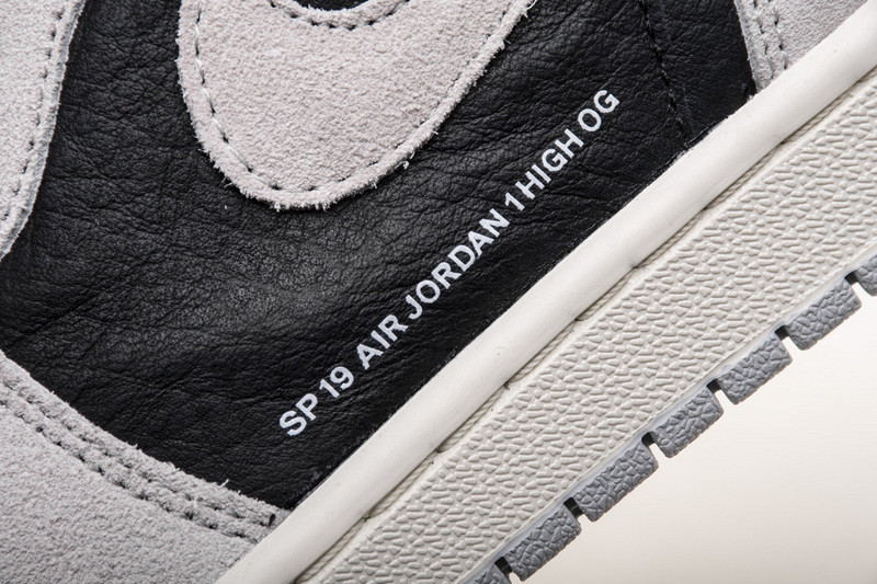 air jordan 1 grey black crimson 555088-018