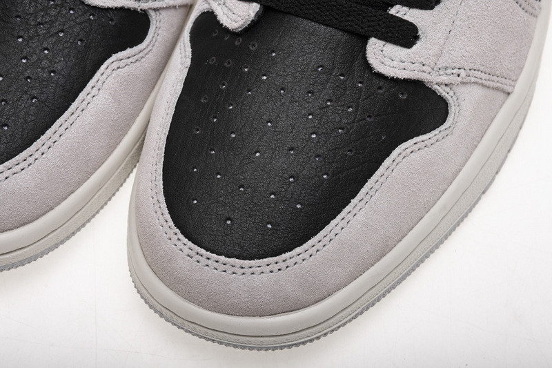 air jordan 1 grey black crimson 555088-018