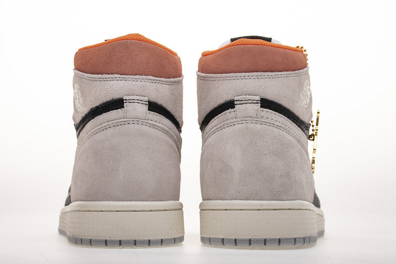 air jordan 1 grey black crimson 555088-018