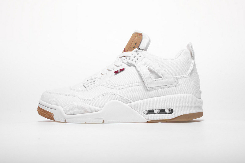 levi''s air jordan 4 white denim ao2571-100
