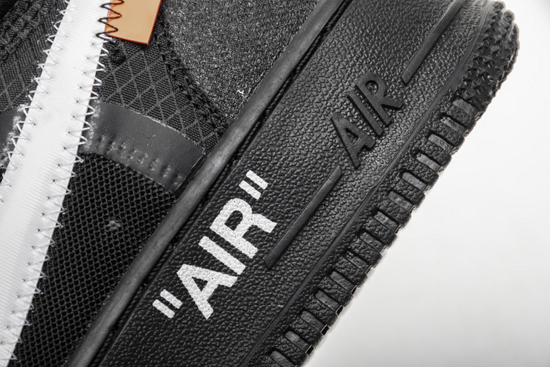 owt nike air force 1 low black ao4606-001