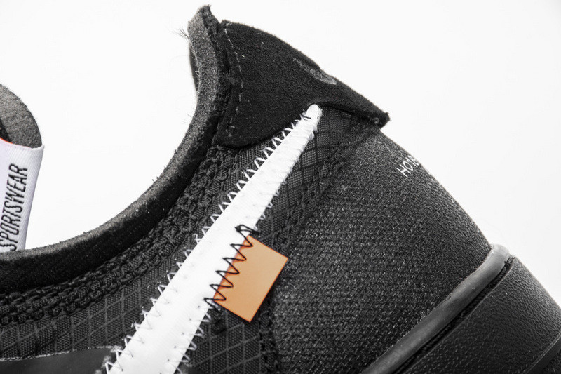 owt nike air force 1 low black ao4606-001