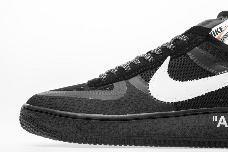 owt nike air force 1 low black ao4606-001
