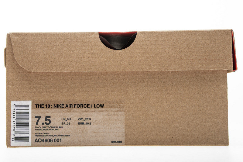 owt nike air force 1 low black ao4606-001