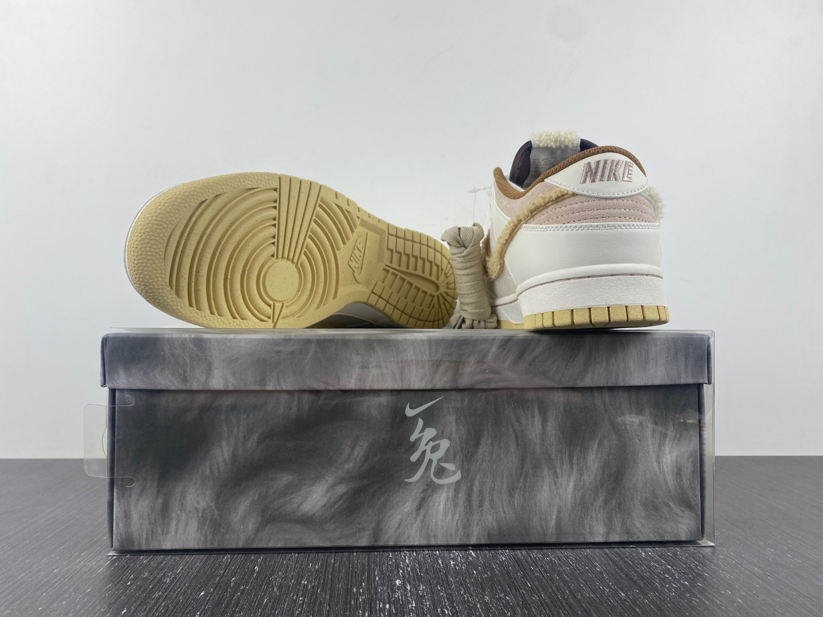 nike dunk low retro prm year of the rabbit fossil stone fd4203-211