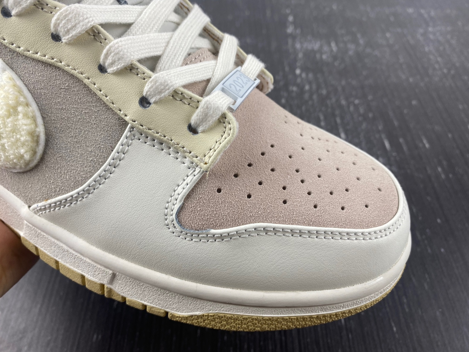 nike dunk low retro prm year of the rabbit fossil stone fd4203-211