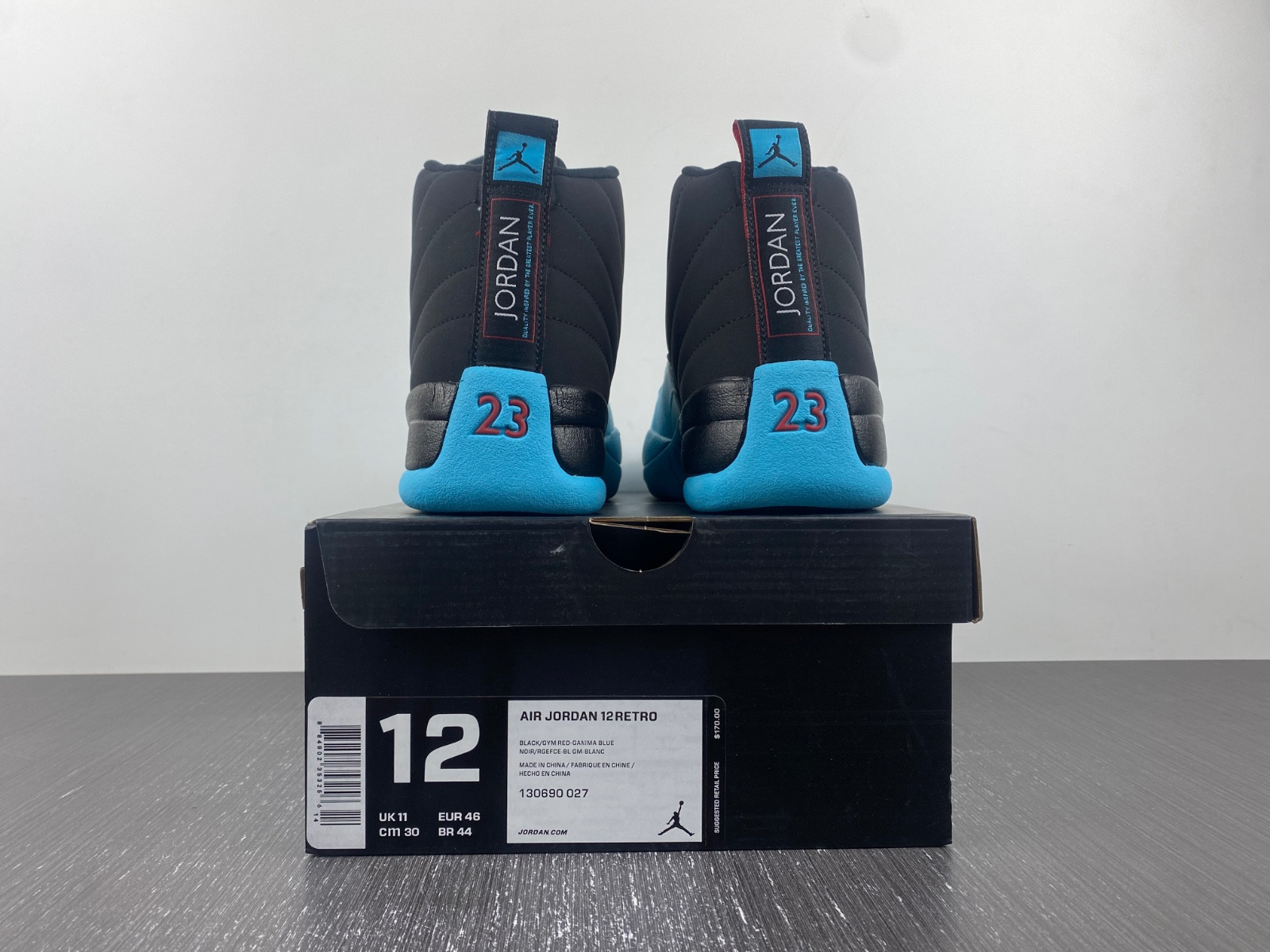 jordan 12 retro gamma blue - 130690-027