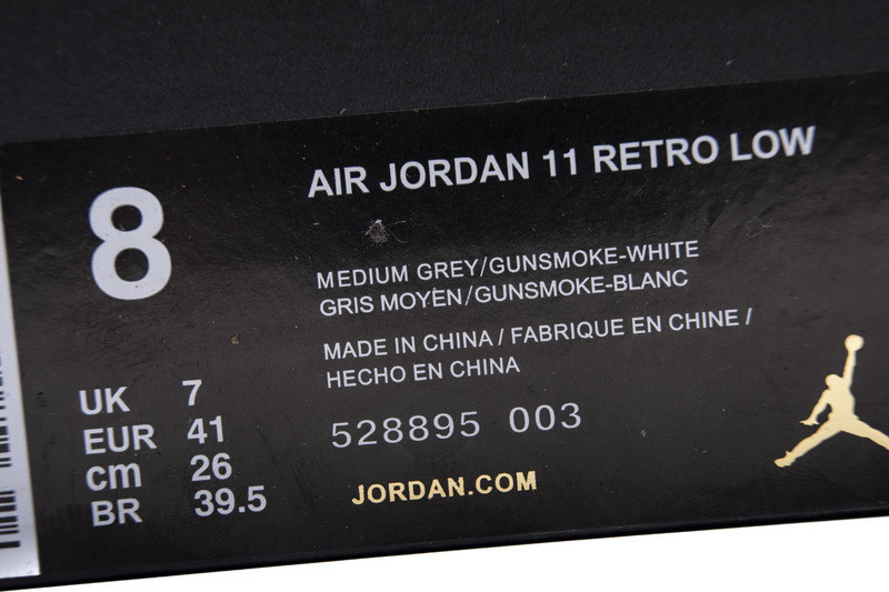 jordan 11 retro low cool grey 528895-003