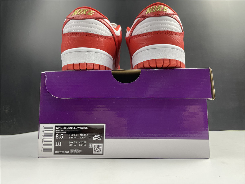 nike sb dunk low red dh3228-161