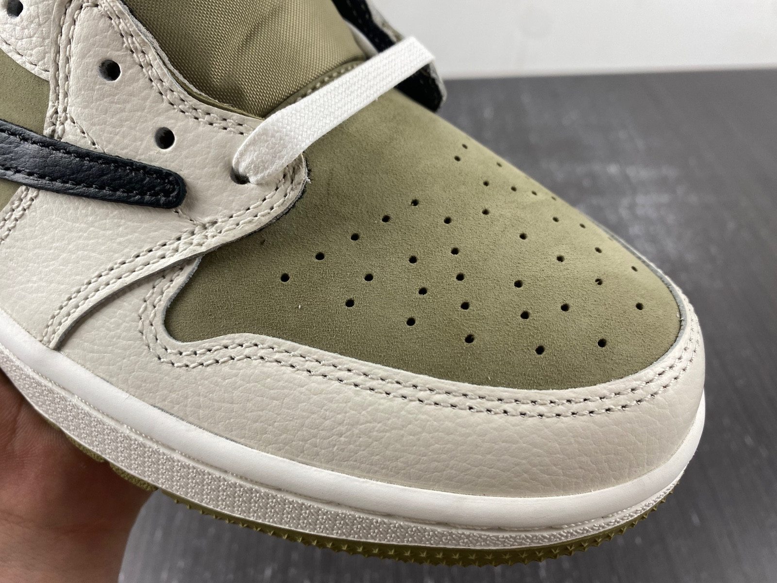 jordan 1 retro low golf travis scott neutral olive fz3124-200