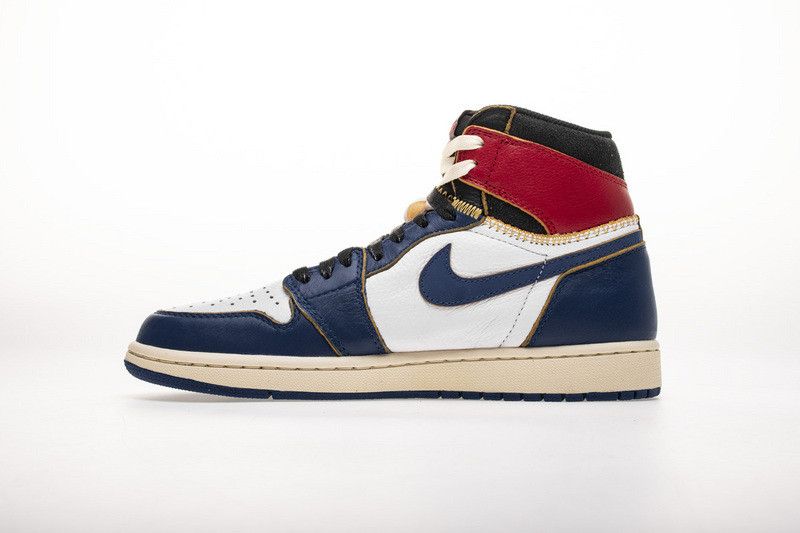 union x jordan 1 retro high los angeles blue toe bv1300-146