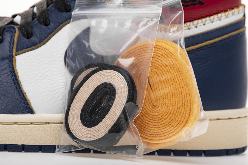 union x jordan 1 retro high los angeles blue toe bv1300-146