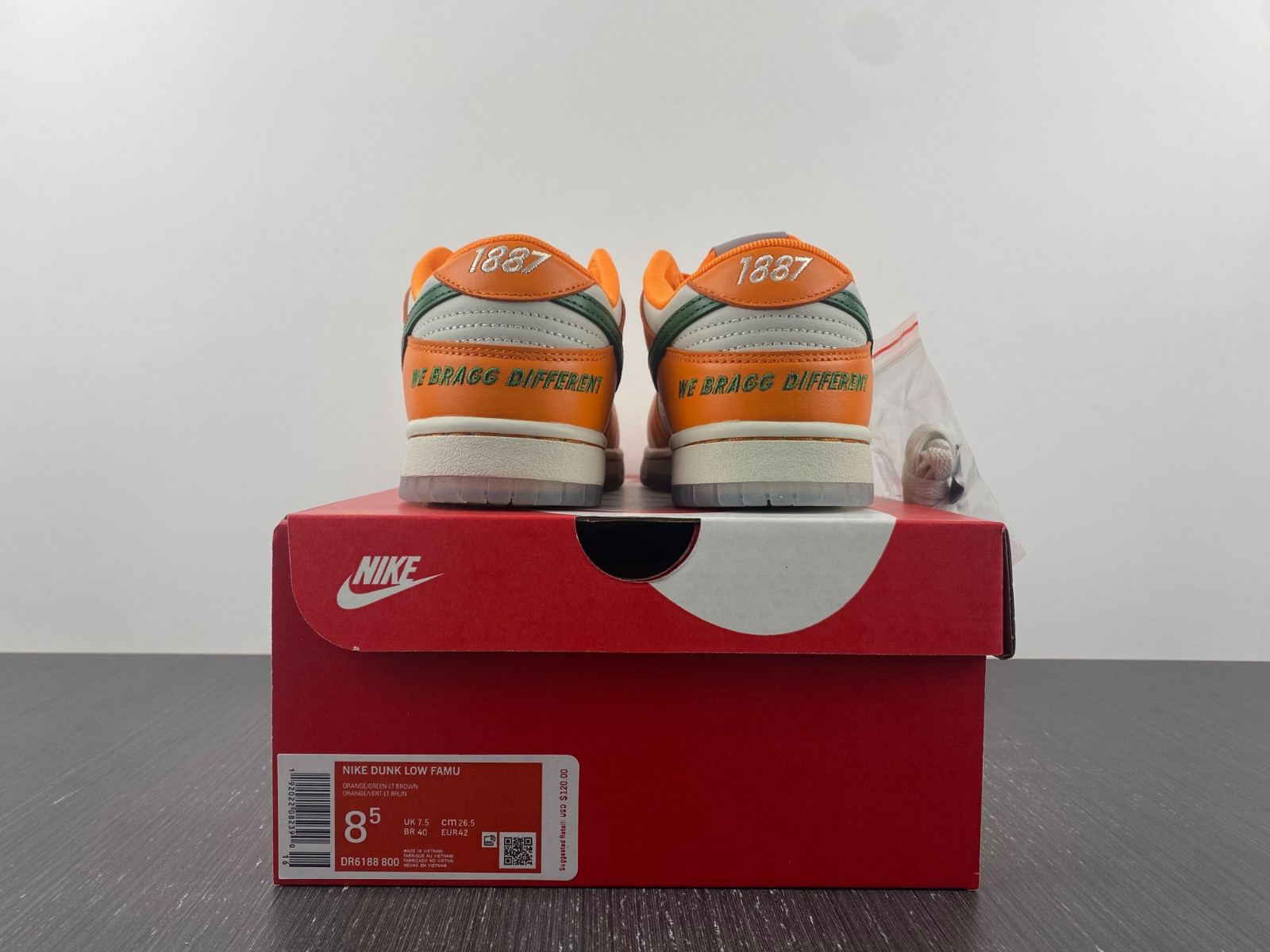 florida a&m x nike dunk low dr6188-800