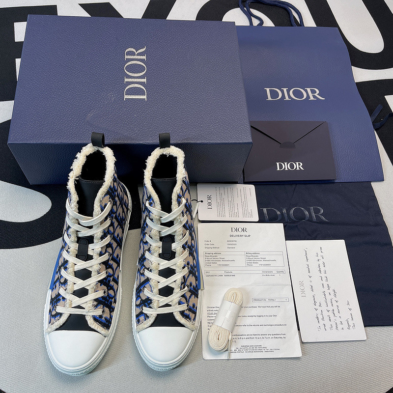D*or b23 oblique high top sneaker