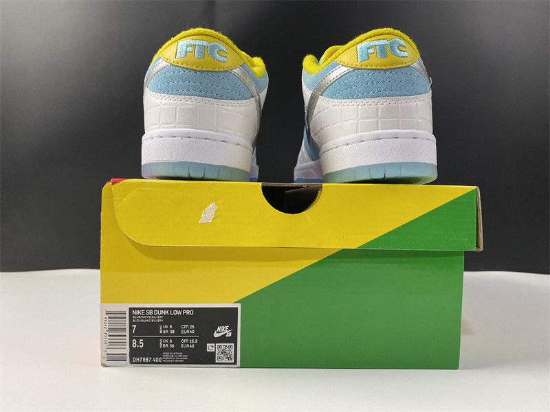 nike sb dunk low ftc lagoon pulse - dh7687-400