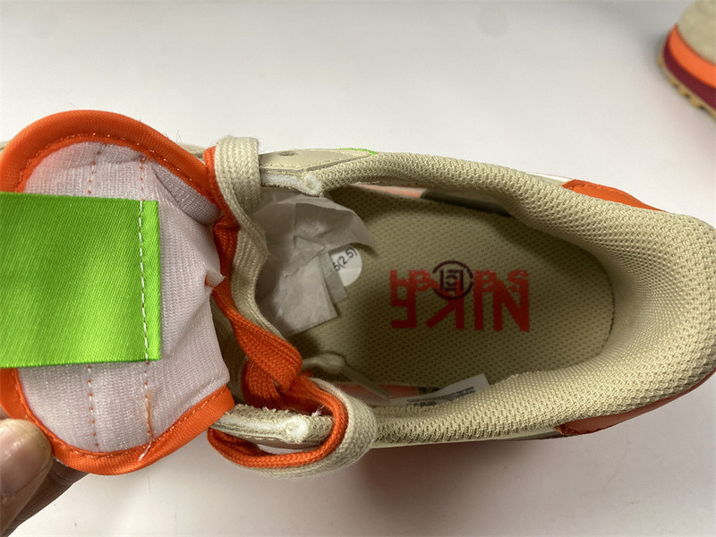 nike ldwaffle clot sacai net orange blaze - dh1347-100