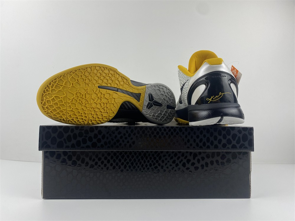 nike zoom kobe 6 white del sol - 436311-101