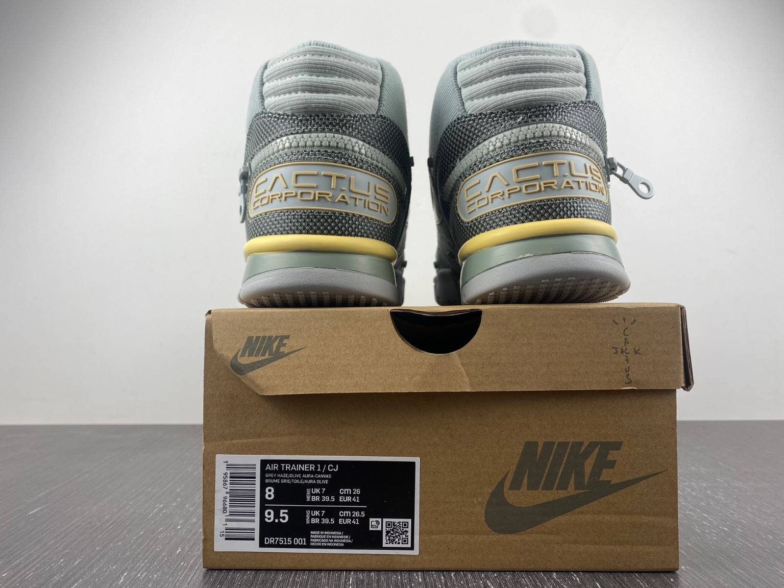 nike air trainer 1 sp travis scott grey haze dr7515-001