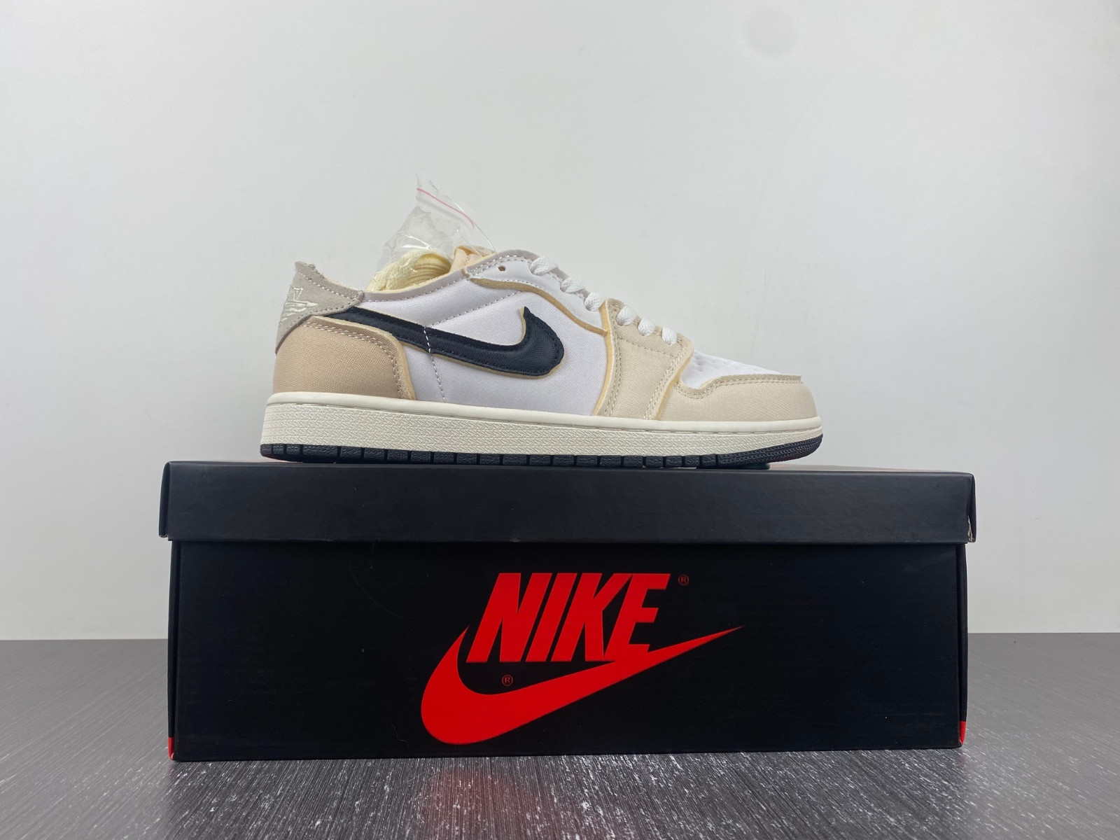 air jordan 1 low og ex "sail" dv0982-100