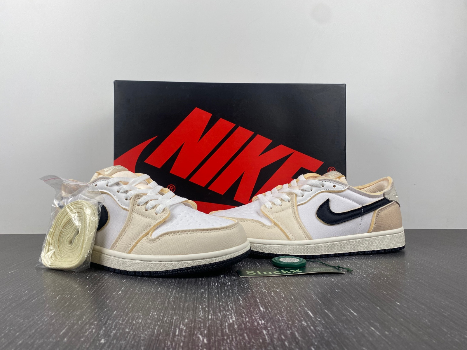 air jordan 1 low og ex "sail" dv0982-100