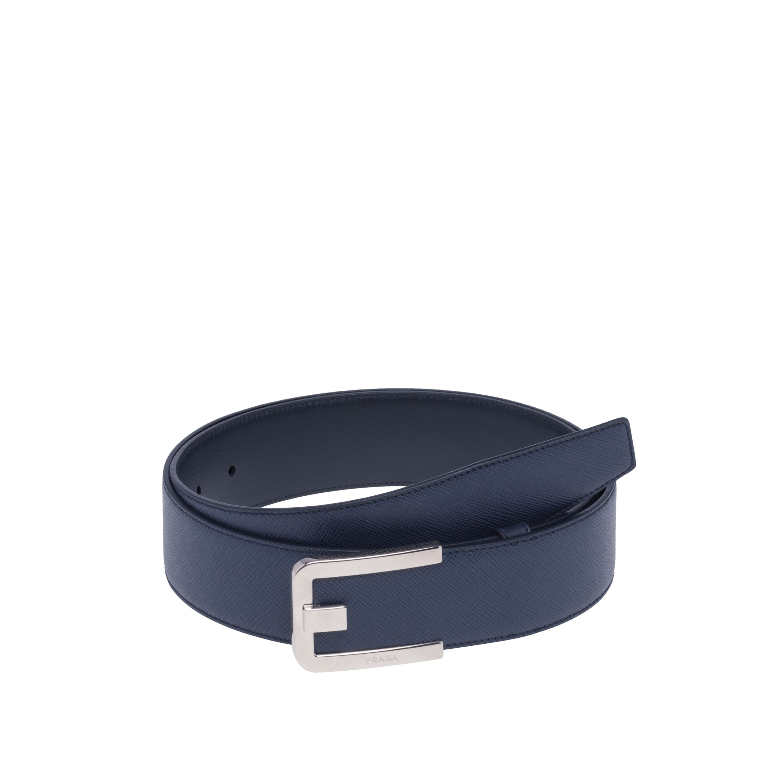 Pra*a men''s simple business model buckle belt f0216-1