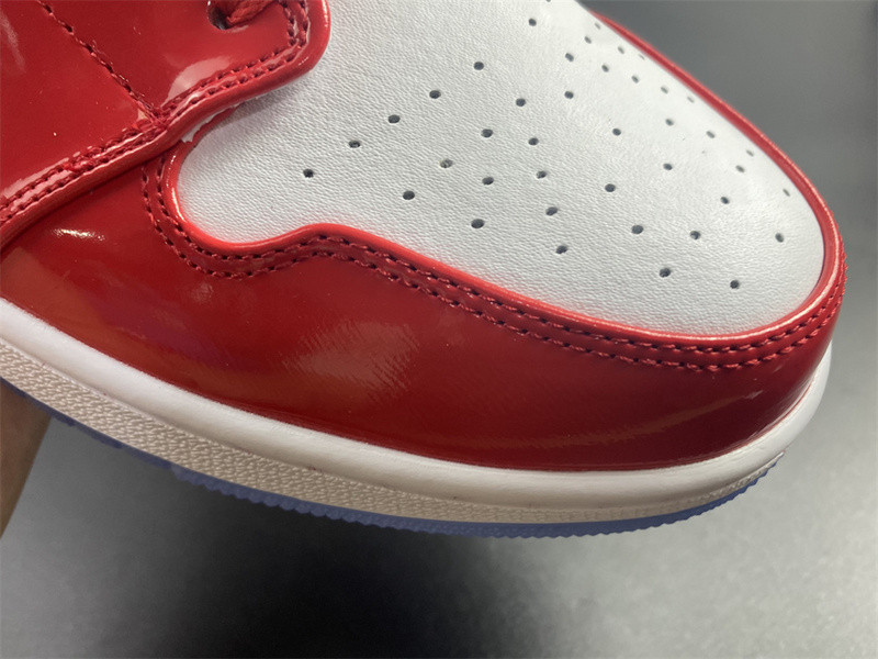 air jordan 1 mid red patent dc7294-600