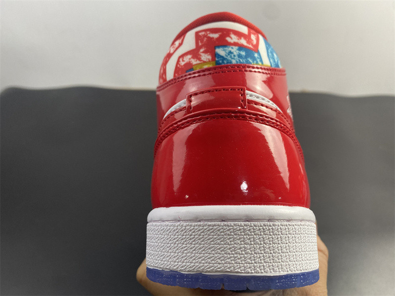 air jordan 1 mid red patent dc7294-600