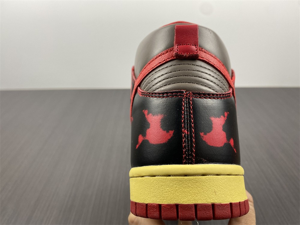 nike dunk high 1985 red acid wash - dd9404-600