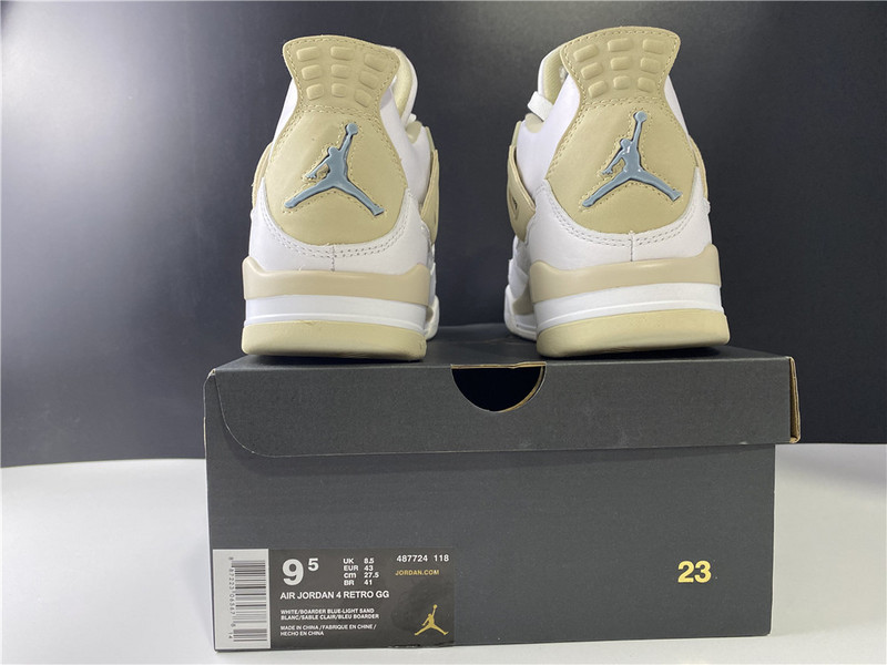 air jordan 4 gs linen aj4 487724-118