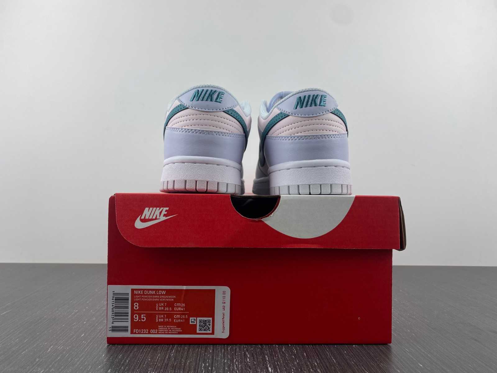 nike dunk low gs mineral teal fd1232-002