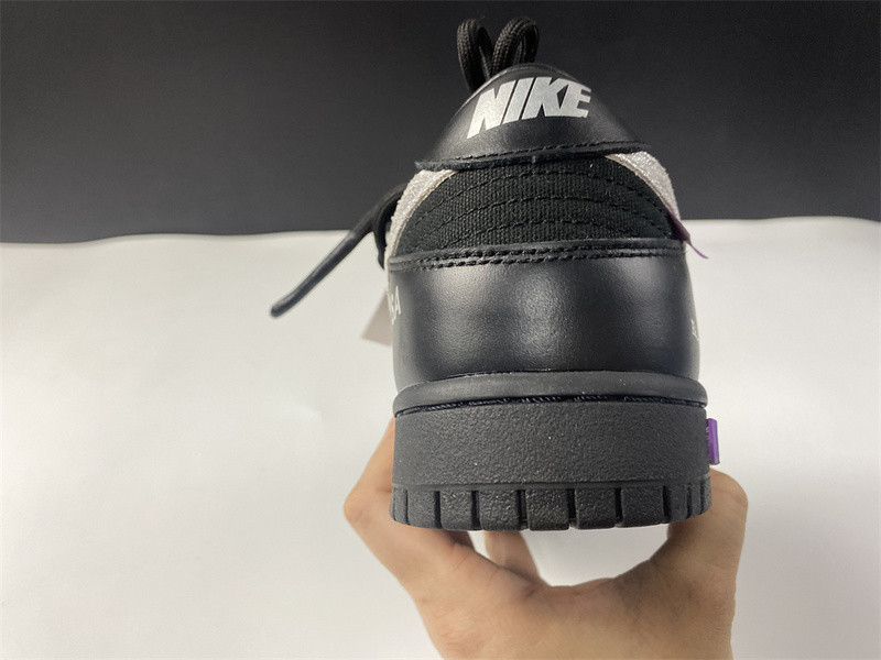 owt™ x nike dunk low "the 50" black/silver dm1602-001