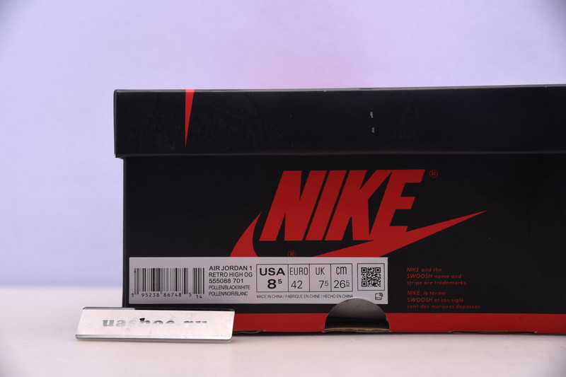 air jordan 1 retro high og pollen black 555088-701