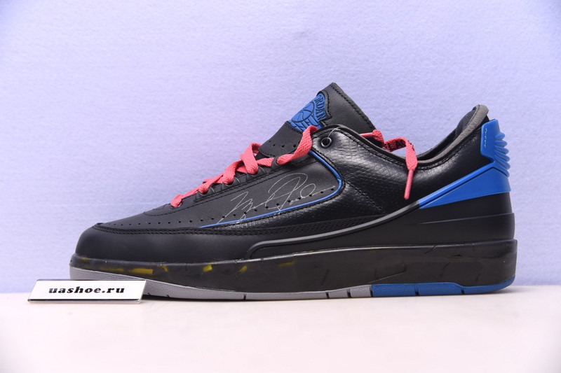 jordan 2 retro low sp owt black blue - dj4375-004