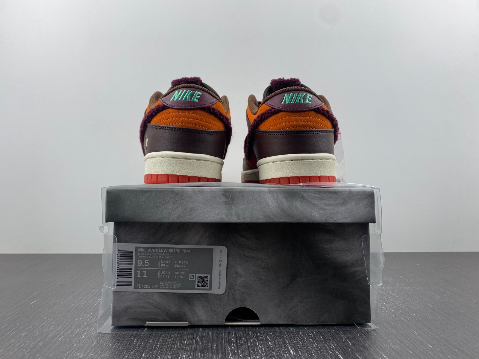 nike dunk low year of the rabbit orange fd4203-661