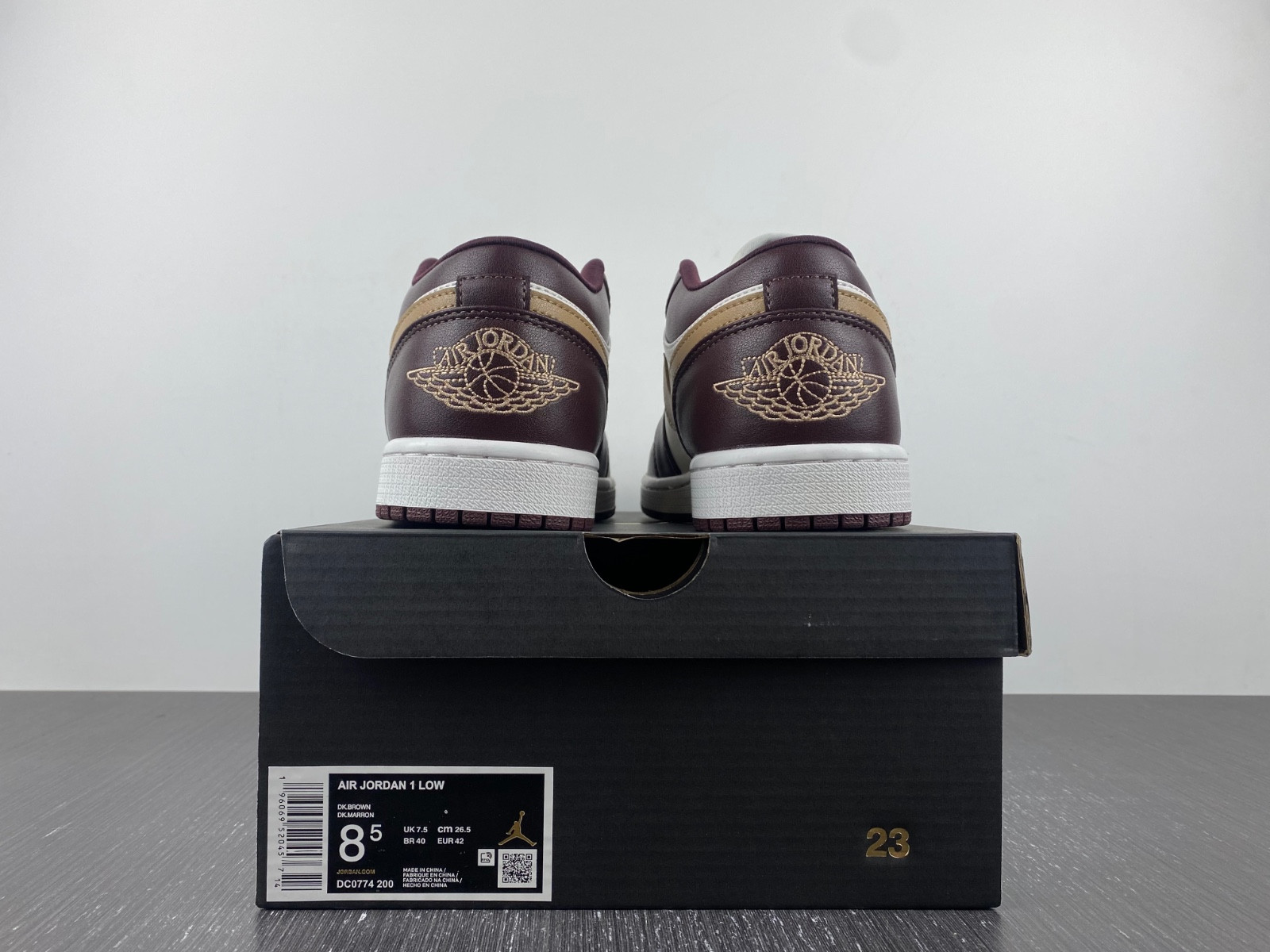 air jordan 1 low sail brown dc0774-200