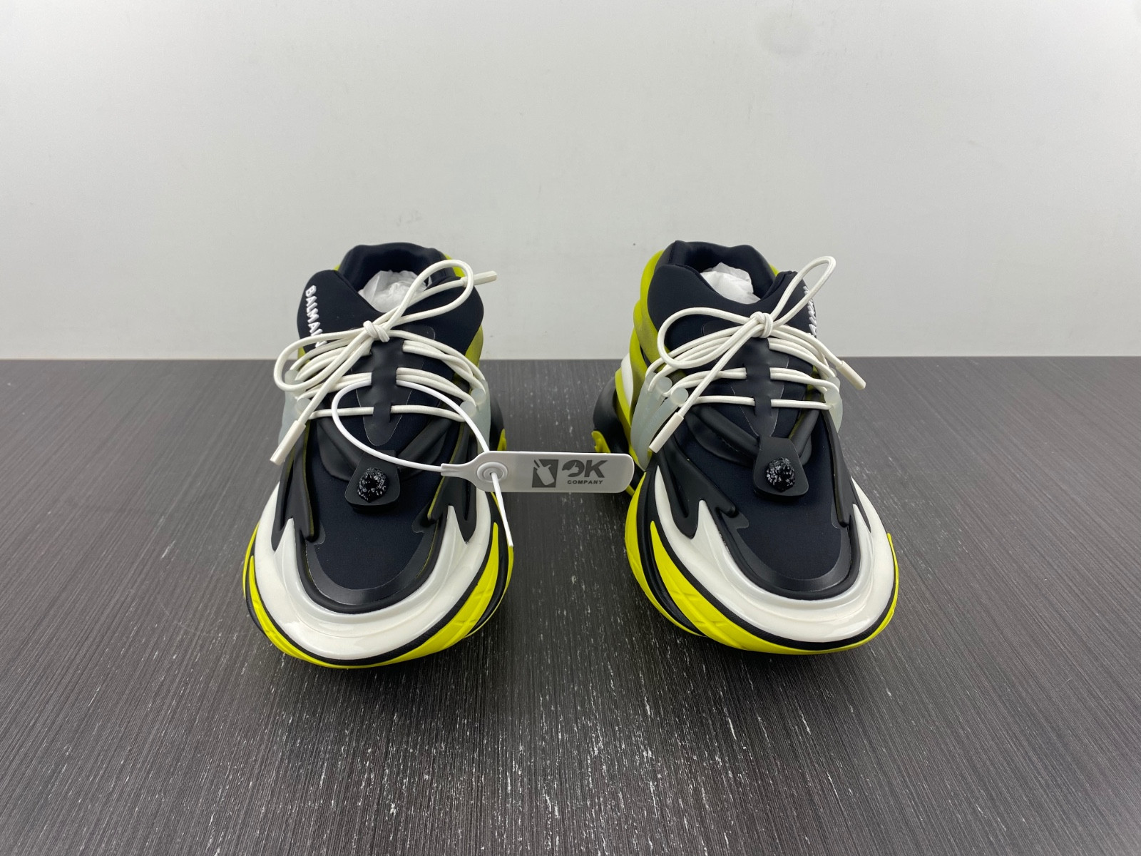 balmain neoprene and leather unicorn low-top sneakers am1vj398