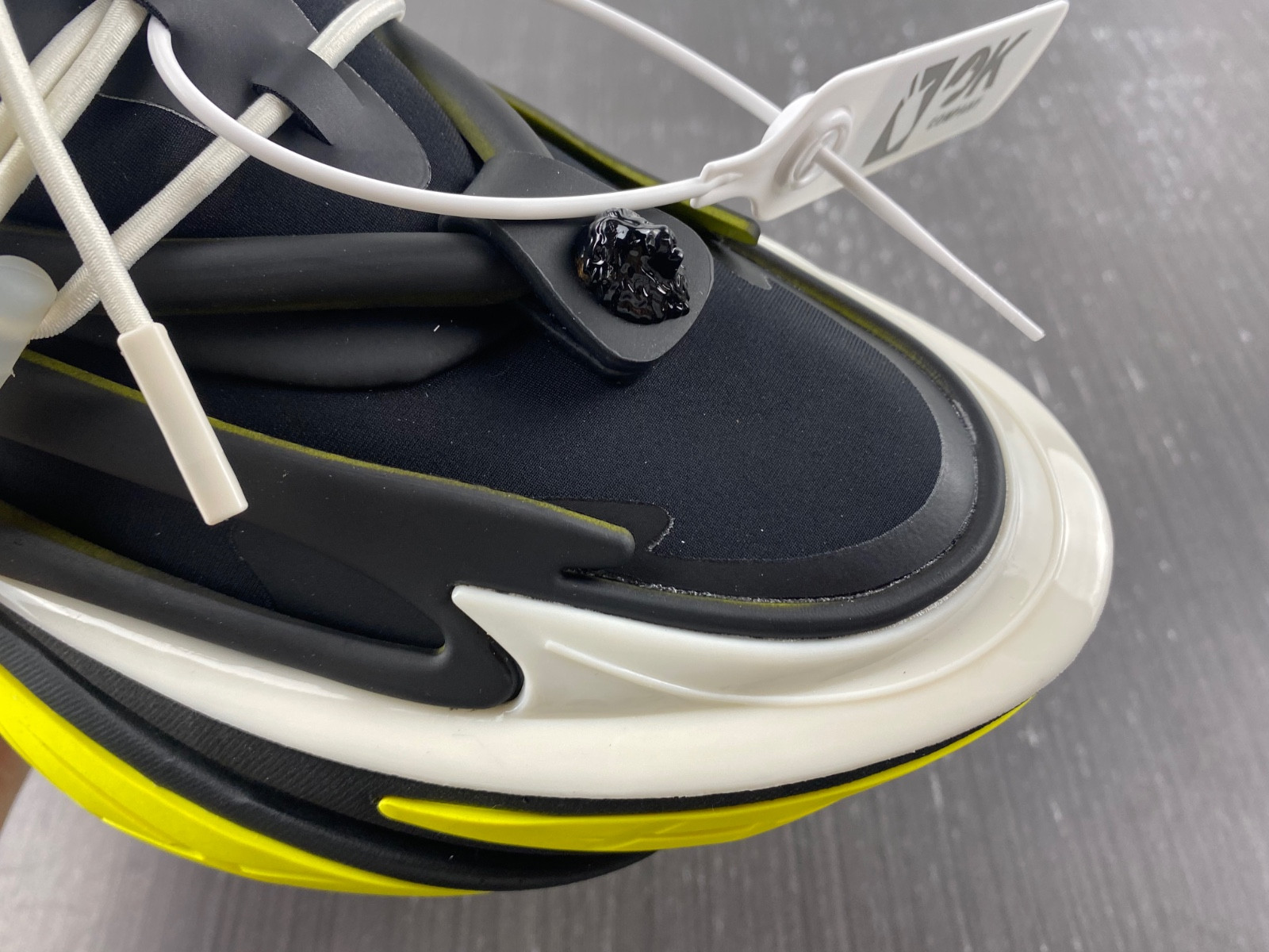 balmain neoprene and leather unicorn low-top sneakers am1vj398