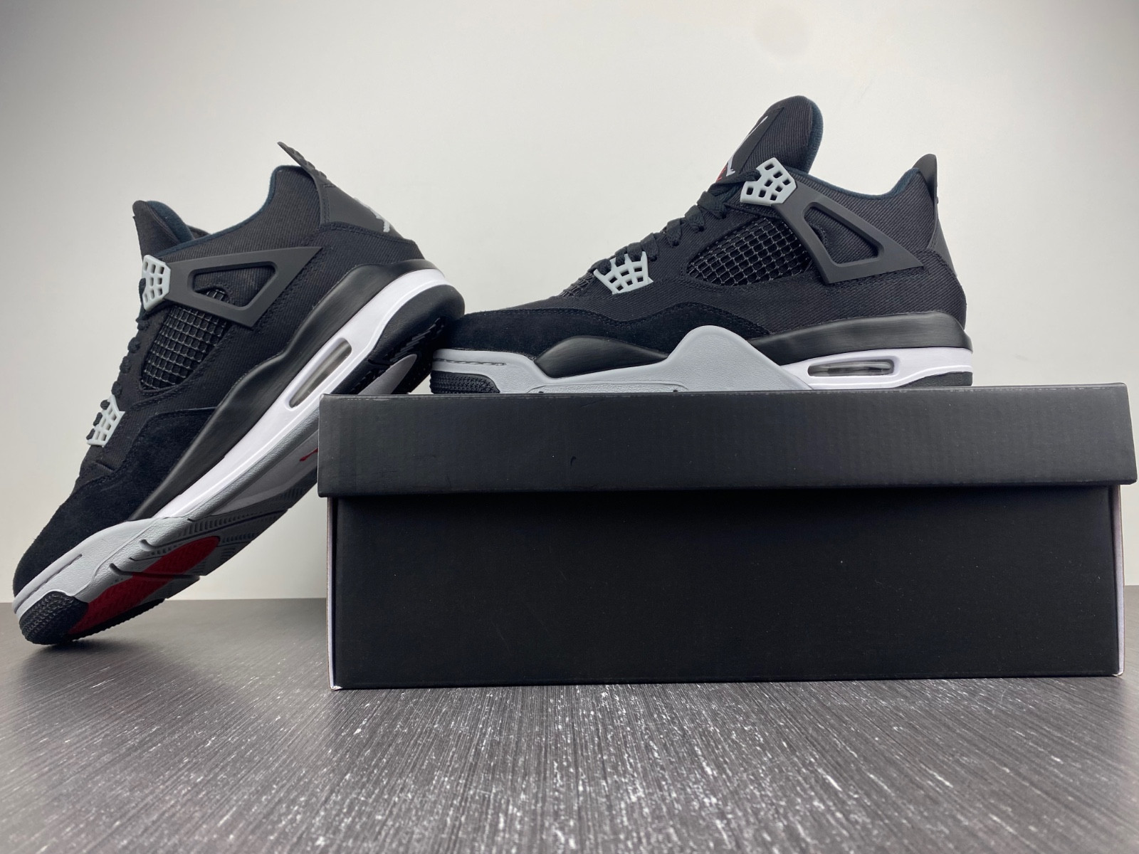 air jordan 4 black canvas dh7138-006
