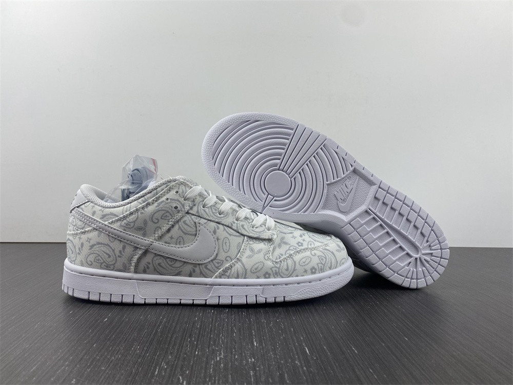 nike dunk low white paisley (w) - dj9955-100