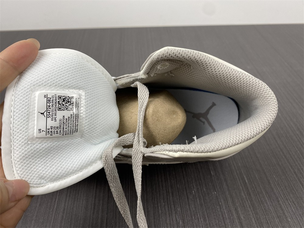 jordan 1 mid linen - 554724-082