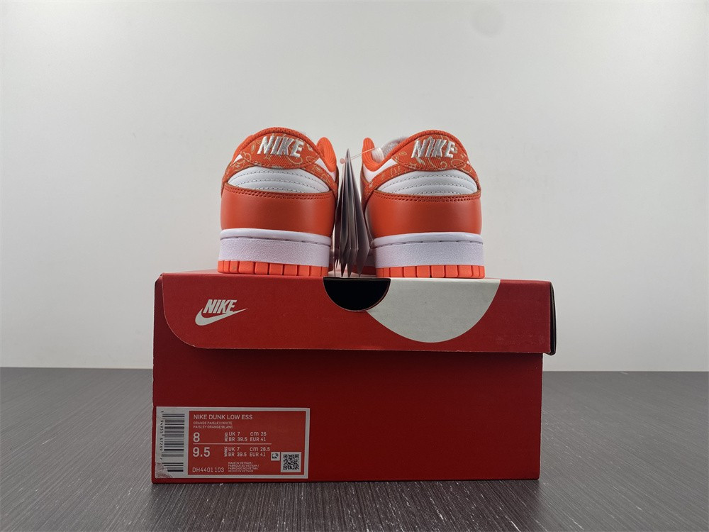 nike dunk low essential paisley pack orange (w) dh4401-103