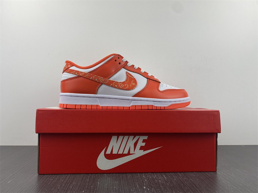nike dunk low essential paisley pack orange (w) dh4401-103